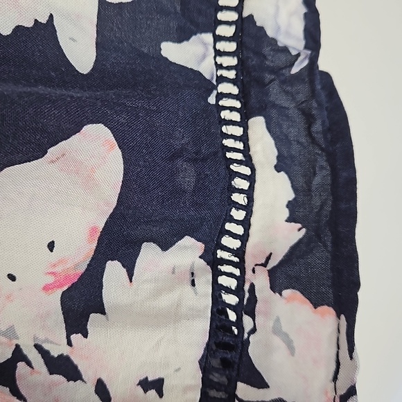 Bebop Soft Wrap Front Floral Camisole Romper Shorts Jumpsuit, Multicolor, S - Picture 3 of 6